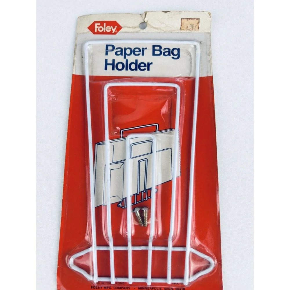 Vintage Foley Paper Bag Holder NOS - Made In Hong Kong